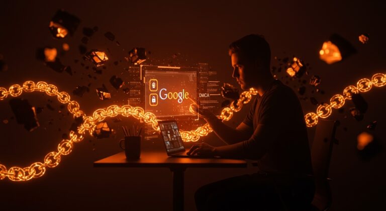 Protección de contenido digital frente a la piratería con Google y DMCA en el ecosistema tecnológico.