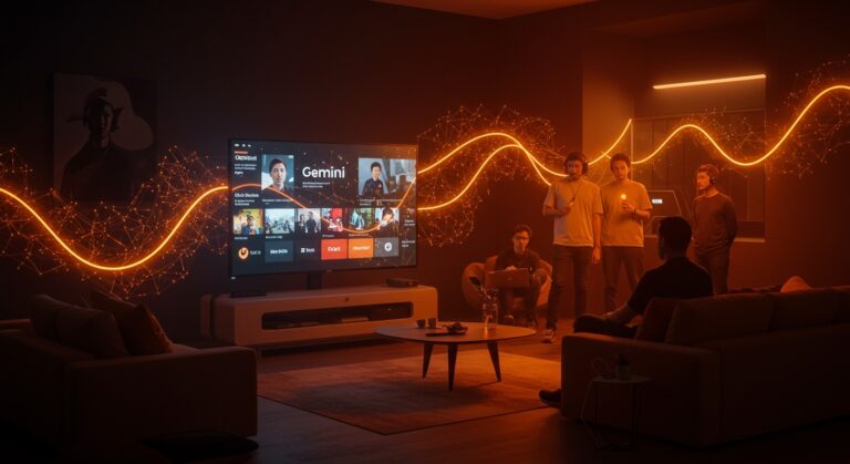 Google Gemini impulsa Google TV con inteligencia artificial para automatización y personalización de entretenimiento en CES 2026.