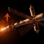 Estación espacial comercial Haven-1 de Vast Space en órbita, destacando innovación espacial y tendencias de mercado startup.