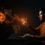 Desarrollador de software utilizando asistentes de codificación de IA para mejorar la programación y la calidad del código en desarrollo de software.