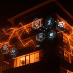 Edificio inteligente controlado por inteligencia artificial con automatización y IoT para mejorar la eficiencia y sostenibilidad en LATAM.