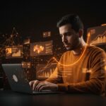 Emprendedor colombiano utilizando IA para automatizar campañas de marketing digital y potenciar pymes y startups.