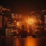 Integración de IA y programación artesanal en desarrollo de software destacando ventajas, riesgos y automatización.