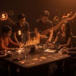 Emprendedores latinoamericanos colaborando en la aceleración y crecimiento de startups con enfoque en fundraising e inclusión.