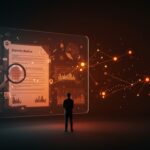 Founder reflexionando frente a pantalla digital sobre integridad científica y replicación en investigación para startups tech.