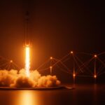 Lanzamiento del cohete de Isar Aerospace simbolizando innovación tecnológica y crecimiento de startups en microlanzadores espaciales.