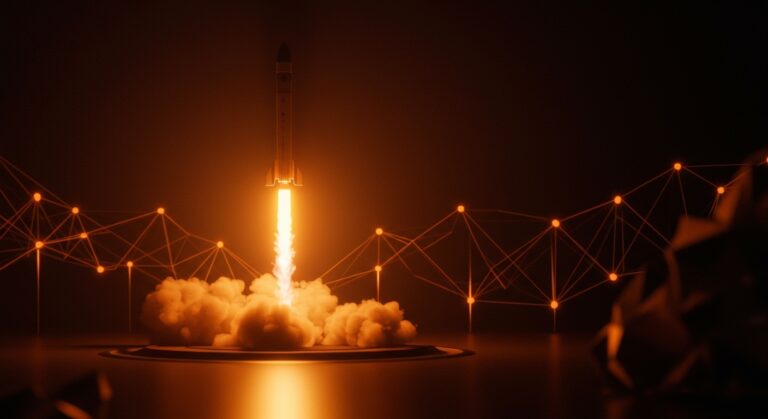 Lanzamiento del cohete de Isar Aerospace simbolizando innovación tecnológica y crecimiento de startups en microlanzadores espaciales.