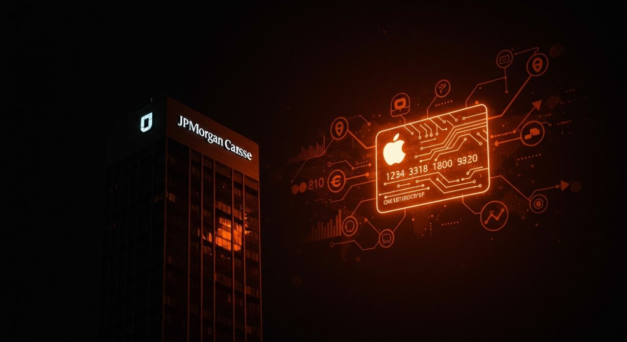 Transición de JPMorgan Chase como nuevo emisor de la Apple Card destacando innovación fintech y tendencias financieras.