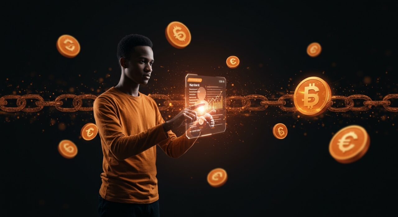 Freelancer tecnológico usando smart contracts y pagos inteligentes en blockchain dentro del marketplace web3 Kacet.