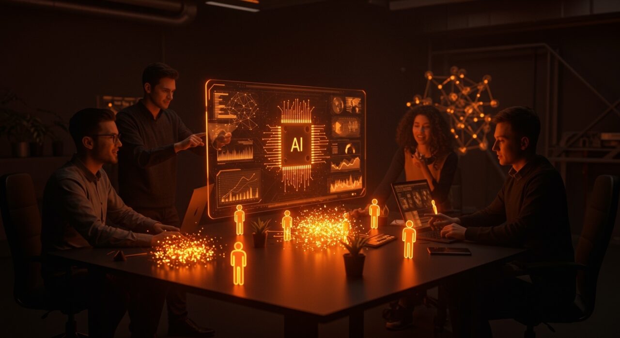 Startup utilizando el modelo de inteligencia artificial open-source Kimi K2.5 para automatización visual con enjambre de agentes aumentando la productividad.