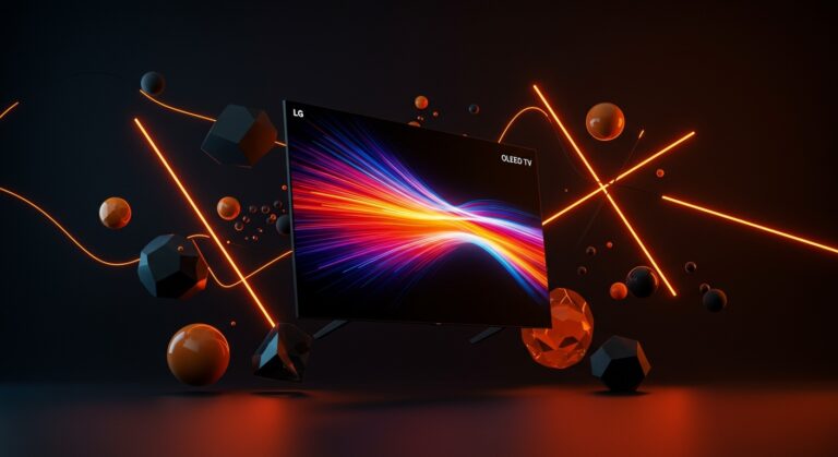 Televisor LG OLED ultradelgado de 9mm presentado en CES 2026 destacando innovación en pantallas y tecnología de hardware.