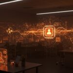 Automatización de entrevistas con inteligencia artificial de Listen Labs en un entorno tecnológico moderno, destacando innovación y financiamiento en startups.