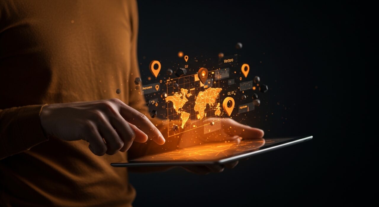 Visualización de MapLibre Tile mostrando manejo eficiente de datos geoespaciales en tecnología de mapas para startups.