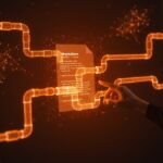 Visualización de markdown ejecutable y automatización con pipes Unix integrados con IA, representando workflows y orquestación en startups LATAM.