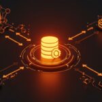 Visualización digital de replicación distribuida de SQLite compatible con MySQL, mostrando flujos de datos en tiempo real y transacciones avanzadas para startups escalables.