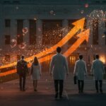 Doctores en STEM dejando el sector público de EE.UU., simbolizando cambios en el talento e innovación en el mercado laboral y startups.
