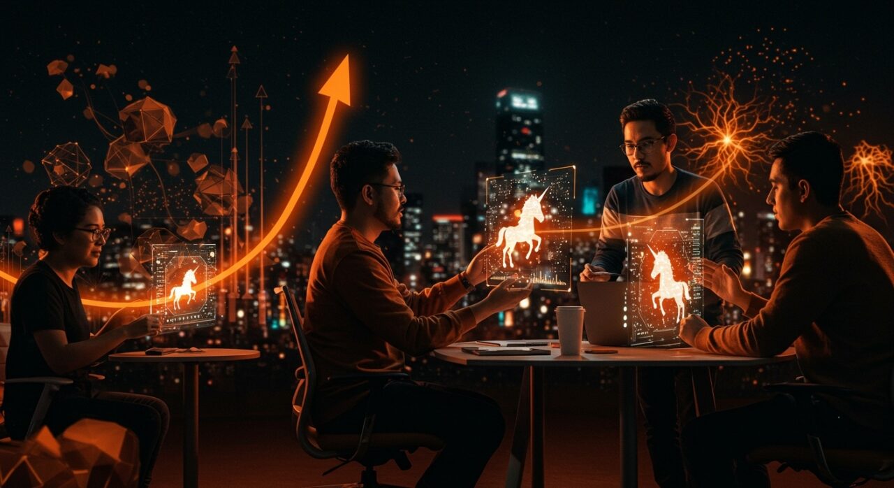 Más de 80 unicornios tech en 2025 representados por emprendedores hispanos y flujos de inversión de venture capital en ecosistema tecnológico.