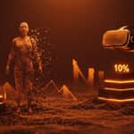 Meta reduce 10% de Reality Labs impactando proyectos de realidad virtual y metaverso en un entorno tecnológico futurista.