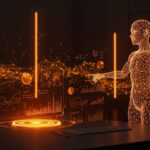 Modelo de IA GPT 5.2 resolviendo matemáticas avanzadas con innovadora tecnología en un entorno futurista de startups.