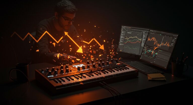 Native Instruments enfrentando insolvencia con hardware y software musical fragmentados, ilustrando aprendizajes para startups tech.
