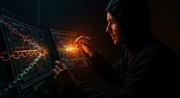 Análisis visual de riesgos y mitigación de Net-NTLMv1 tras la liberación de rainbow tables, destacando ciberseguridad y protocolos inseguros en Active Directory.