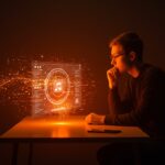 Fundador tech contemplando la nostalgia por el internet auténtico para crear productos digitales humanos y sostenibles.