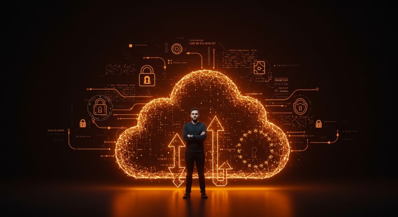 Seguridad del dato en nube europea para startups, destacando la soberanía digital y tecnologías avanzadas de almacenamiento.