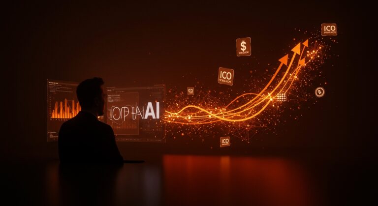 Disputa entre Elon Musk y OpenAI ilustrada con metáforas visuales de inteligencia artificial y financiación en startups tech.