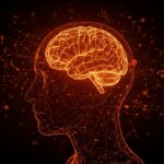 Interface cerebro-computadora no invasiva de Merge Labs con inversión de OpenAI, mostrando tecnología de ultrasonido y redes neuronales en un contexto startup.