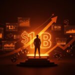 Visualización del crecimiento de OpenEvidence con valoración de 12 mil millones y nueva ronda de inversión liderada por Thrive y DST en el sector healthtech.