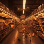 Impacto de Ozempic en el gasto en alimentos y mercado retail con representación visual de hábitos de consumo y tendencias en EE. UU.