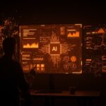 Líder tecnológico observando innovaciones en inteligencia artificial y reestructuración corporativa en Pinterest para startups tech.