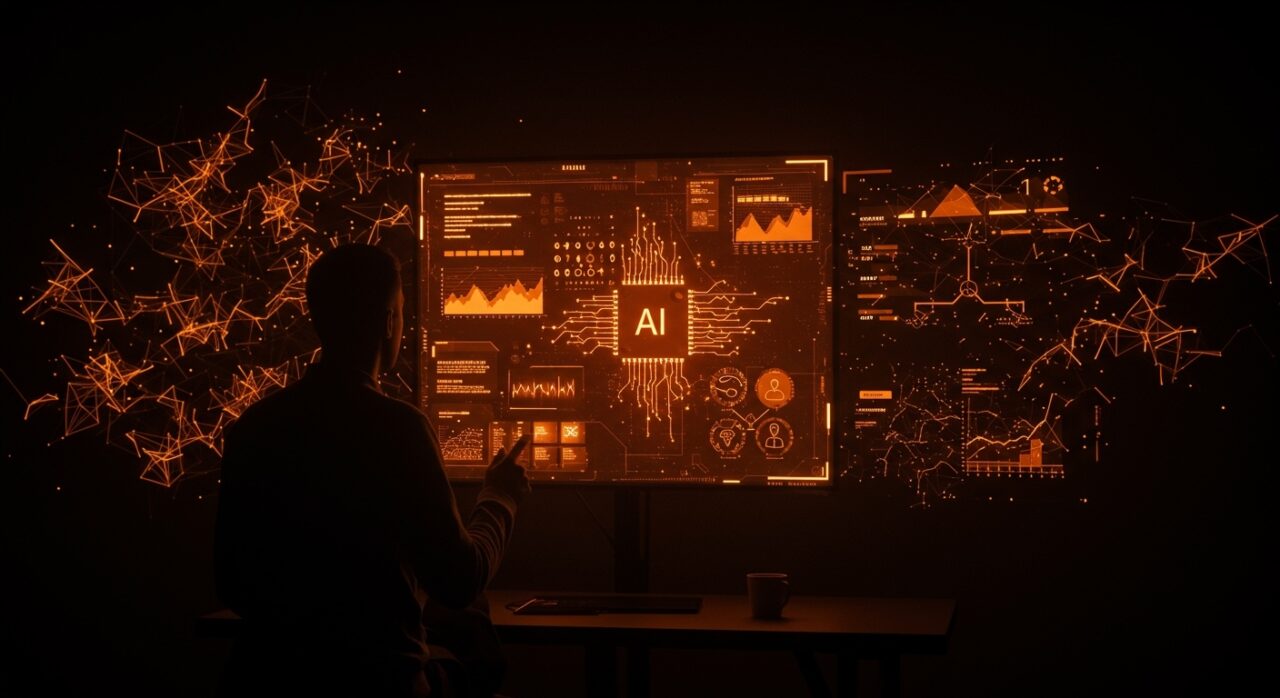 Líder tecnológico observando innovaciones en inteligencia artificial y reestructuración corporativa en Pinterest para startups tech.