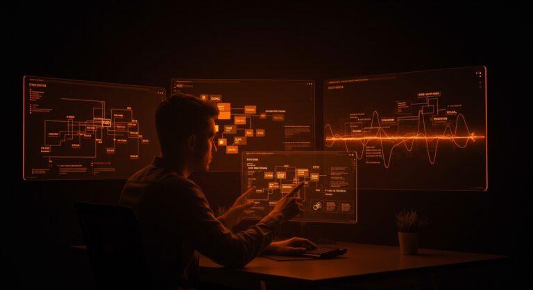 Founder gestionando sistemas event-driven con PostgreSQL como Dead Letter Queue para automatización y resiliencia en startups.