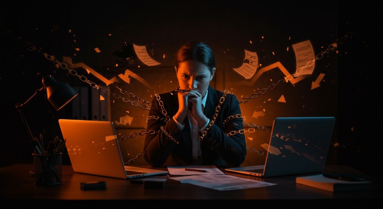 Pequeña empresa enfrentando deuda tras préstamos COVID-19, destacando riesgos financieros y soluciones en LATAM startups.