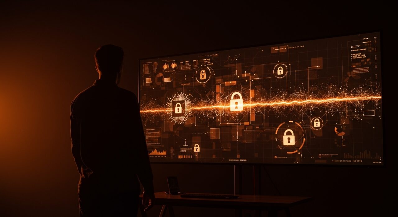 Imagen conceptual de escándalo de privacidad en Italia afectando la regulación de IA y protección de datos.