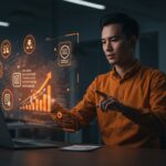 Fundador tecnológico gestionando automatización legal con IA aplicada y contratos inteligentes impulsados por la inversión de Qualcomm y SpotDraft.
