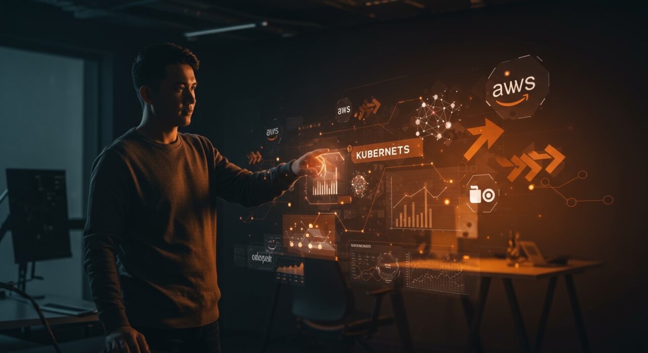 Lead Software Engineer trabajando con infraestructura Kubernetes y AWS en startup tecnológica YC.