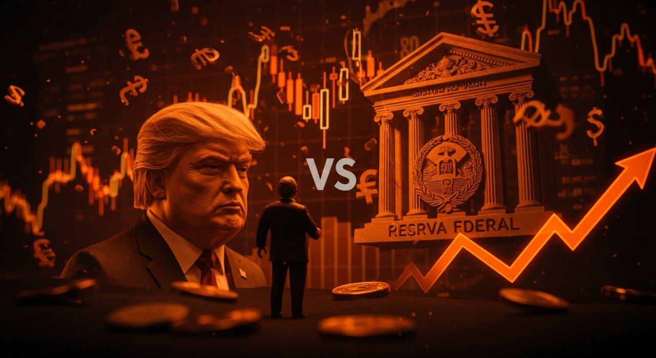 Confrontación entre Donald Trump y la Reserva Federal impactando la independencia bancaria y los mercados financieros de EEUU.