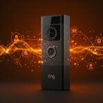 Videoportero Ring con interfaz de inteligencia artificial destacando la nueva era de asistentes inteligentes en tecnología y startups latinoamericanas.