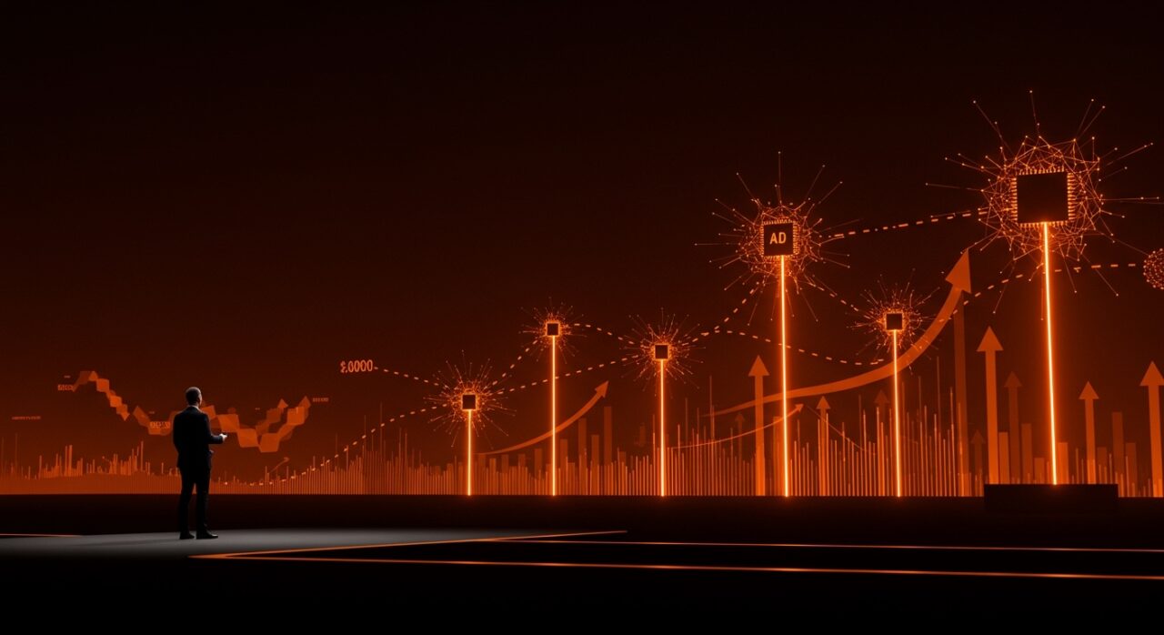 Satya Nadella en Davos 2024 destacando tendencias de inteligencia artificial y mercado tecnológico para startups LATAM.