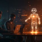 Slackbot IA de Salesforce automatizando tareas en una startup tecnológica para mayor productividad.