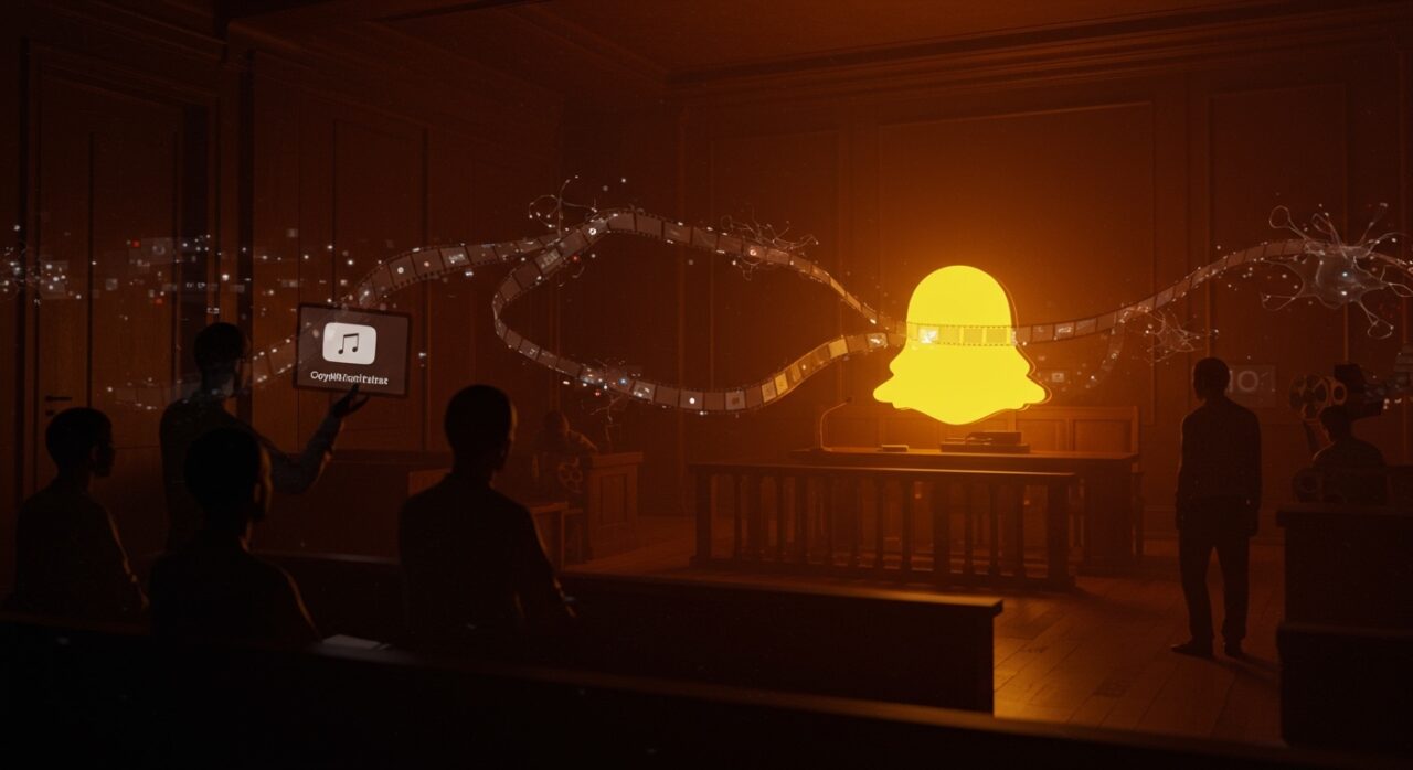 Disputa legal sobre copyright en inteligencia artificial entre Snap y YouTubers, reflejando desafíos para startups en datasets y machine learning.