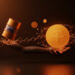 Representación visual de Tether y stablecoins impulsando pagos globales y la economía petrolera venezolana en entornos sancionados.