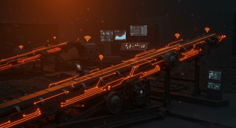 Automatización e IoT aplicados en minería chilena con monitoreo avanzado de correas transportadoras.