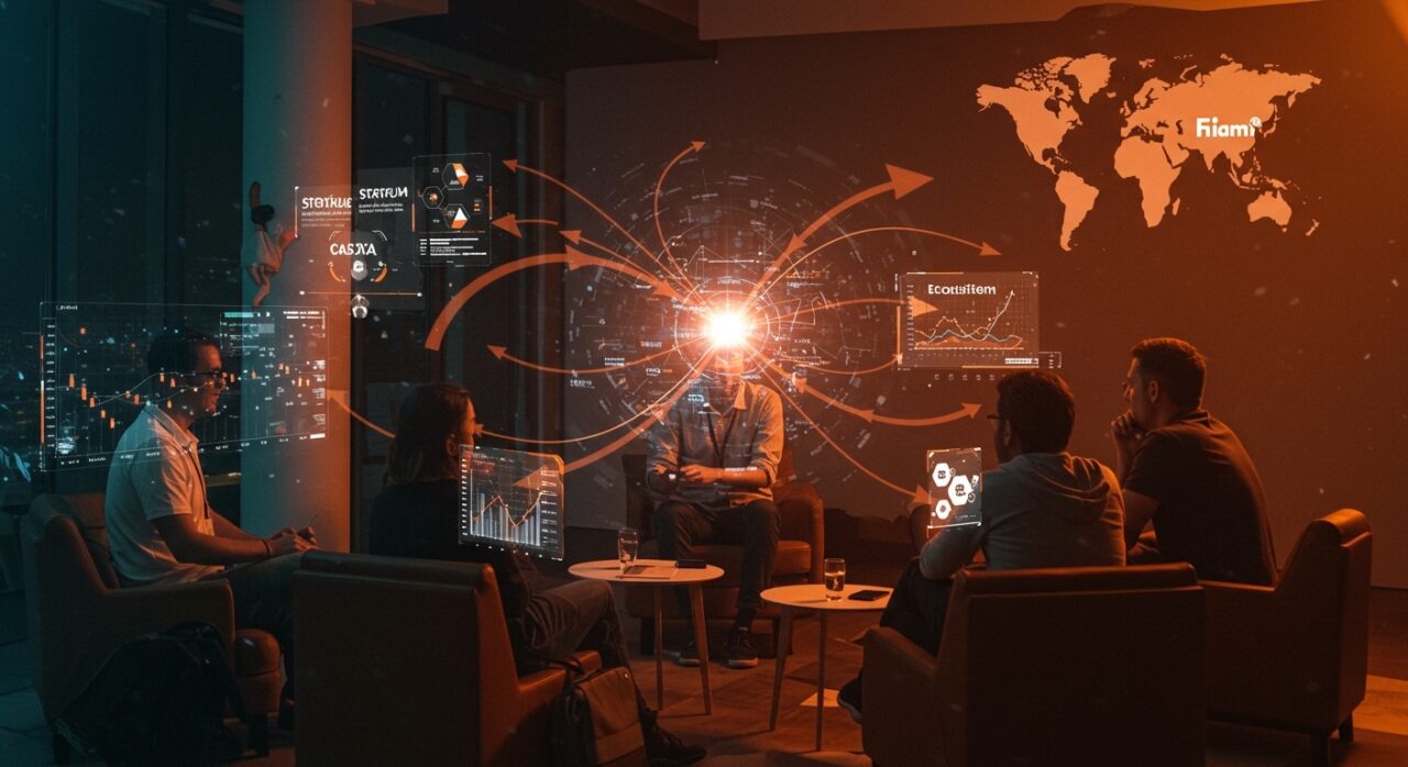 Networking entre startups e inversores en Startup Olé Miami 2026 impulsando financiación y colaboración en LATAM y Europa.