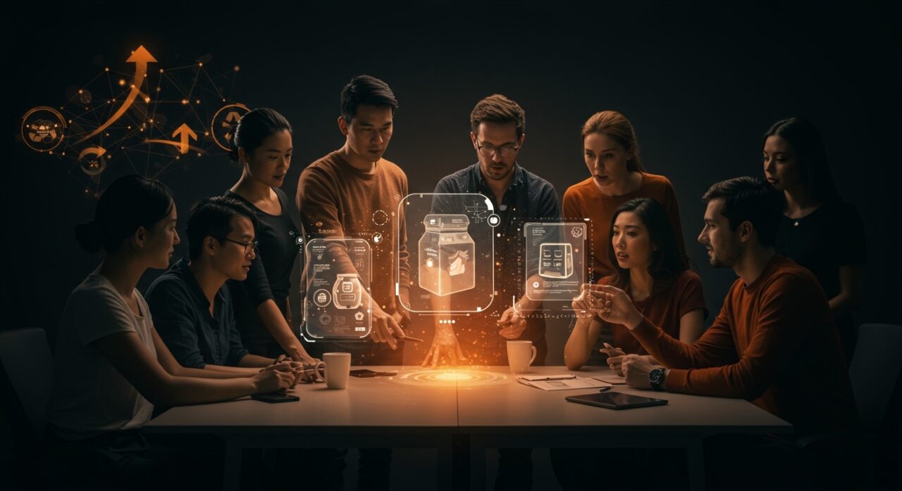 Startups presentando innovación en envase sostenible durante el VI Packaging Startup Day, destacando tecnología y emprendimiento.