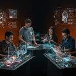 Fundadores de startups de media y entretenimiento en LATAM trabajando con IA, XR y tecnología innovadora en Disrupt 2026.