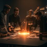 Emprendedores colaborando en innovación y regulación tecnológica para startups en Vietnam con enfoque en transformación digital y economía verde.