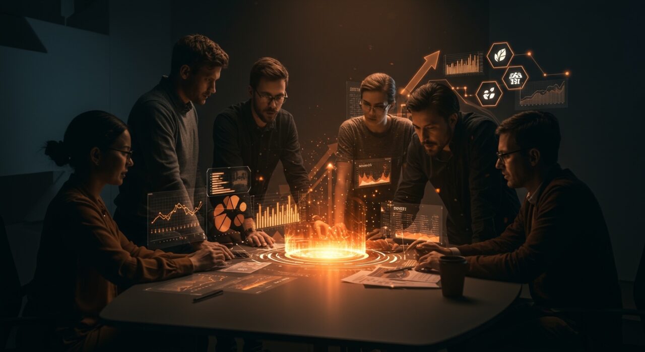 Emprendedores colaborando en innovación y regulación tecnológica para startups en Vietnam con enfoque en transformación digital y economía verde.